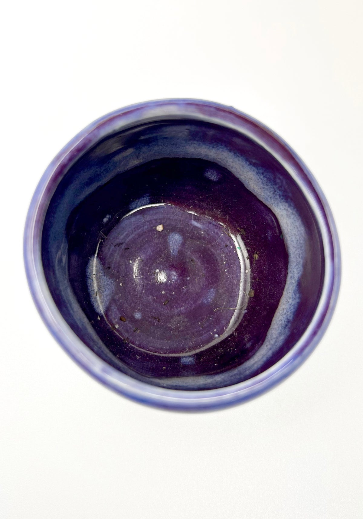Plum Blue Glaze Tea Cup