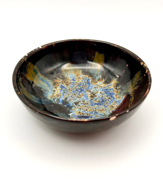 Onyx Mahogany Swirl Sauce Dish